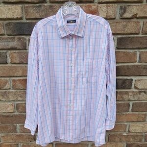 Club Room Button Down Plaid Shirt Size 17